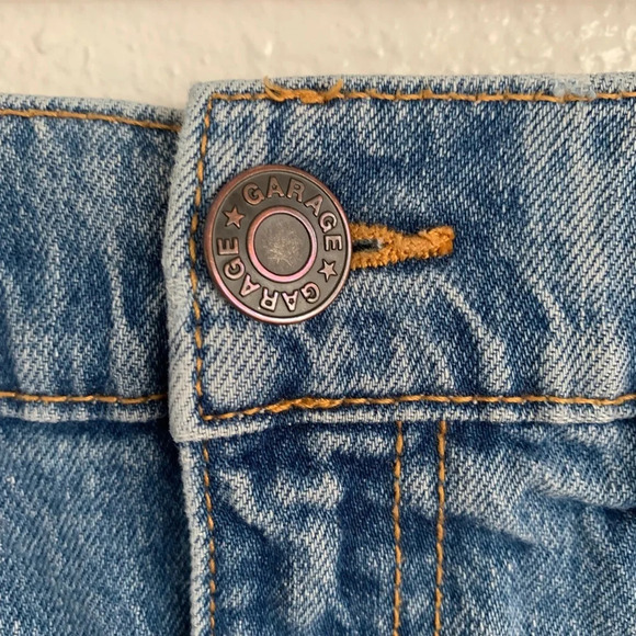 Garage Denim Mom Shorts 80’s Retro Medium Wash Size 25 - Picture 2 of 9
